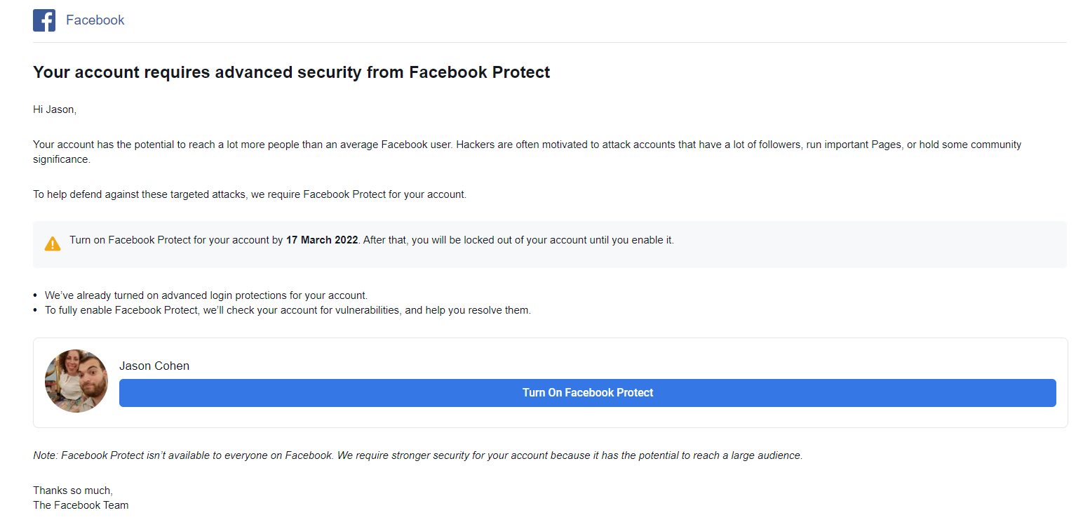 That Facebook Protect Email Is Real: What You Need to Know