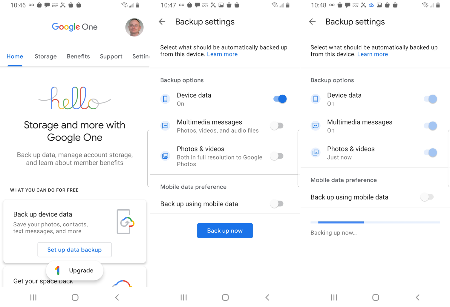 How to Back Up Your iPhone or Android Device With Google One